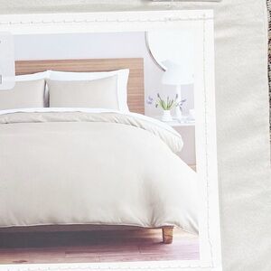 Nestwell Cotton Sateen Twin Duvet Cover 2 piece Set NEW